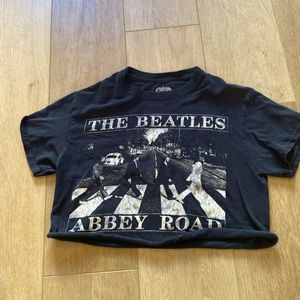 The Beatles Abby road t shirt. Cropped woman’s shirt.